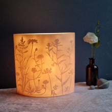 Load image into Gallery viewer, 'Meadow Dance' Porcelain Ellipse Lamp.