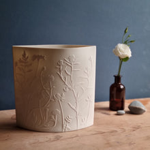 Load image into Gallery viewer, 'Meadow Dance' Porcelain Ellipse Lamp.