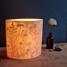 Load image into Gallery viewer, 'Meadow Dance' Porcelain Ellipse Lamp.