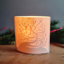 Load image into Gallery viewer, 'Tregony Tree' Small Porcelain Ellipse Lamp.