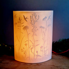 Load image into Gallery viewer, 'Meadow Dance' Large Porcelain Ellipse Lamp.