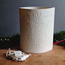 Load image into Gallery viewer, 'Meadow Dance' Large Porcelain Ellipse Lamp.