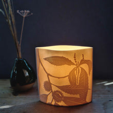 Load image into Gallery viewer, 'Sweet Chestnut' Porcelain Ellipse Lamp