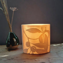 Load image into Gallery viewer, 'Sweet Chestnut' Porcelain Ellipse Lamp