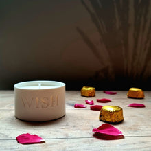 Load image into Gallery viewer, &#39;WISH&#39; Porcelain Candle Pot
