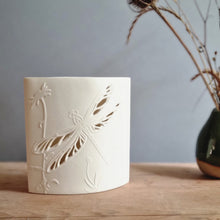 Load image into Gallery viewer, Dragonfly Porcelain Ellipse Lamp
