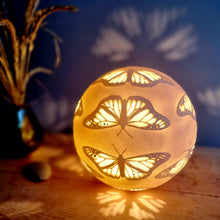 Load image into Gallery viewer, &#39;Butterfly Ball&#39; Porcelain Lamp
