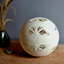 Load image into Gallery viewer, &#39;Butterfly Ball&#39; Porcelain Lamp
