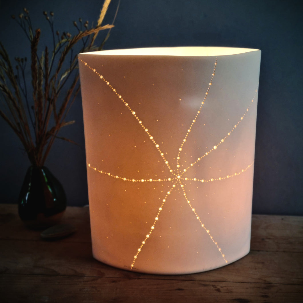 'Starfish' Porcelain Ellipse Table Lamp