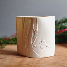 Load image into Gallery viewer, 'Woodcocks II' Small Porcelain Ellipse Lamp.
