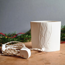 Load image into Gallery viewer, 'Woodcocks II' Small Porcelain Ellipse Lamp.
