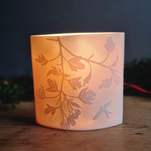 Load image into Gallery viewer, 'Hawthorn' Porcelain Ellipse Lamp
