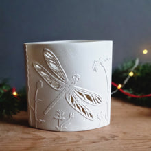 Load image into Gallery viewer, 'Dragonfly' Porcelain Ellipse Lamp
