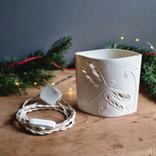 Load image into Gallery viewer, 'Dragonfly' Porcelain Ellipse Lamp
