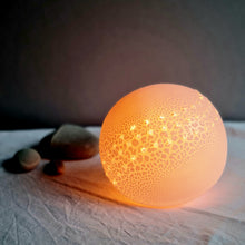 Load image into Gallery viewer, 'Spined Sea Urchin' Porcelain Lamp
